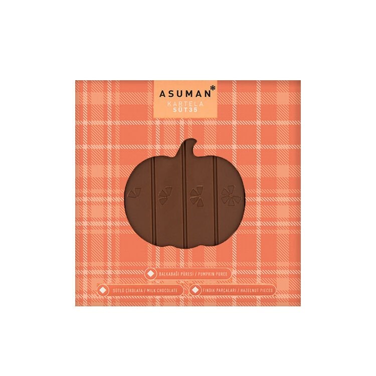 Balkabaklı Sütlü Tablet Çikolata