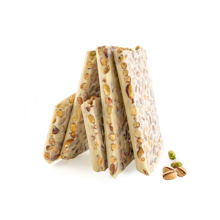 Antep Fıstıklı Beyaz Kırma Çikolata