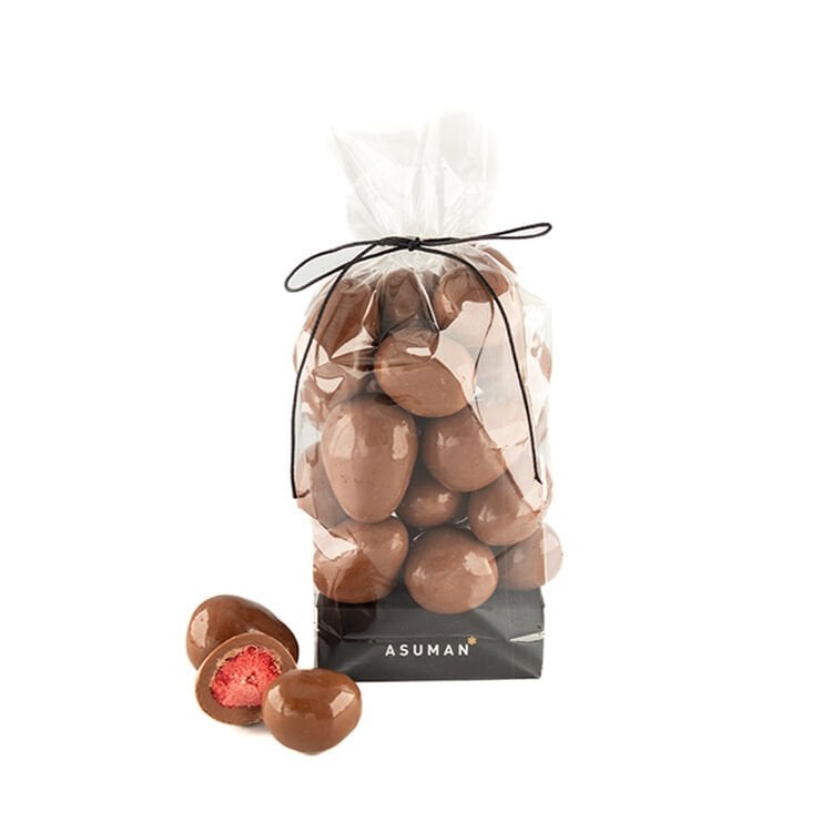 Sütlü Çikolata Kaplı Çilek Draje